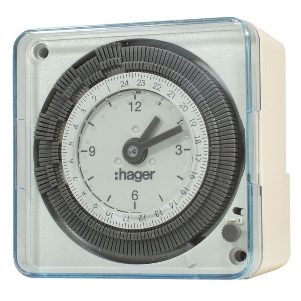 Discontinued Flash / Hager Compact 24hr Time Clock 16022 EH710