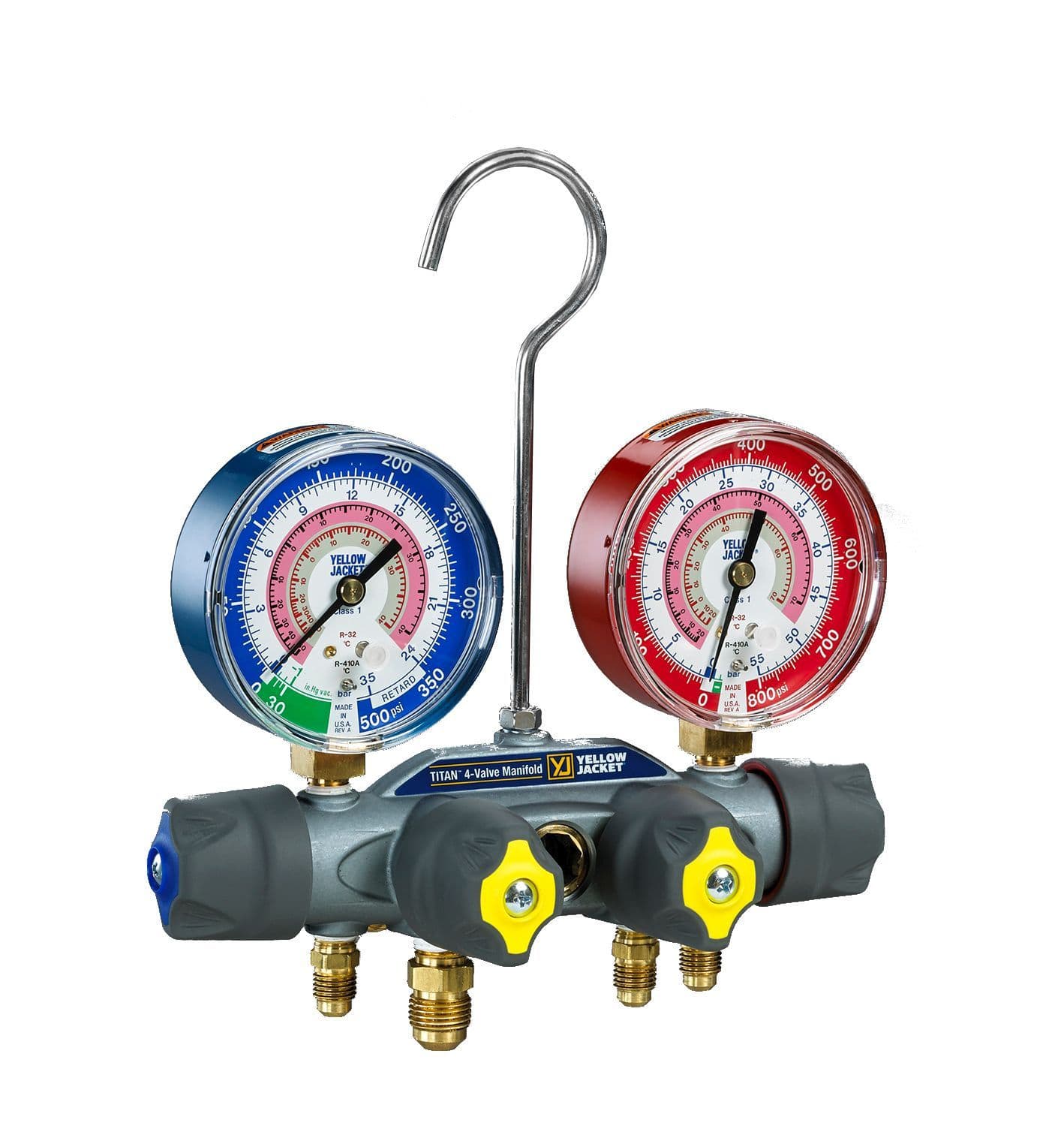 Yellow Jacket Titan R410A/R32 4-Way Manifold