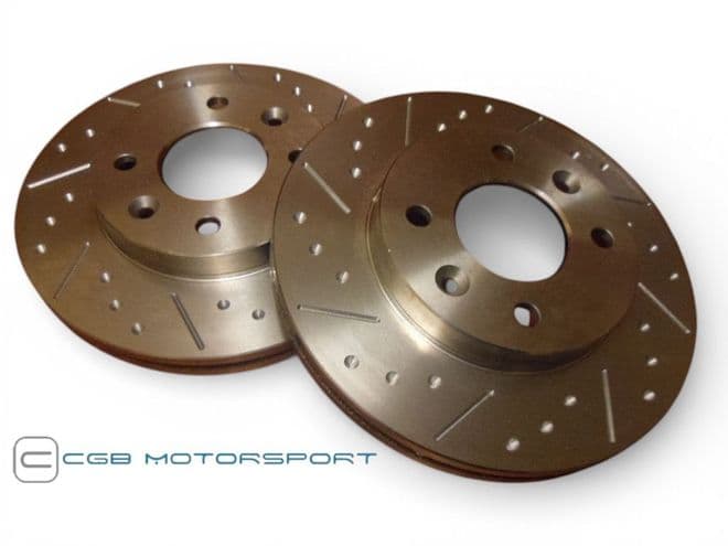 Brake Discs Dimpled and Grooved Front CGB
