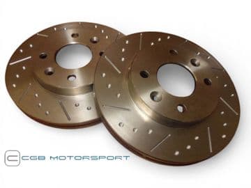 Brake Discs Dimpled and Grooved Front CGB