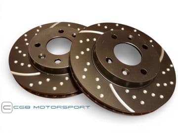 Brake Discs Dimpled and Grooved Front EBC
