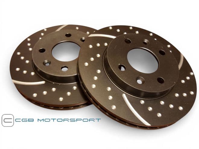 Brake Discs Dimpled and Grooved Front EBC