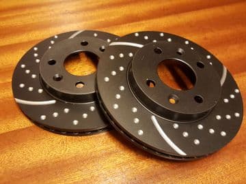Brake Discs Dimpled and Grooved Front EBC