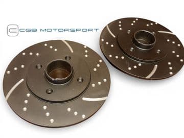 Brake Discs Dimpled and Grooved Rear EBC