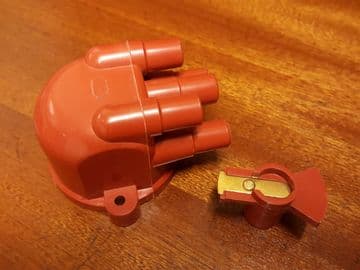 Distributor Cap + Rotor Arm Horizontal 90 Degree Plug Lead Fittings