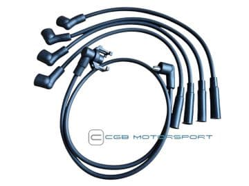Ignition Spark Plug Leads 7mm Silicone Black 100cm