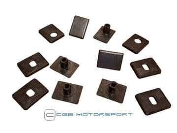 Window Rear Side Fittings Glass Rubber Seals Set Of 6