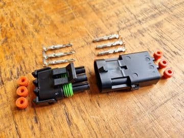 Wiring Plug Connect Triple Black