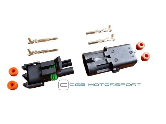 Wiring Plug Connector Double Black