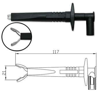 Earth Bond Grabber, use with Fluke or Seaward Primetest PAT Testers
