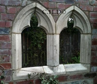 Garden folly Gothic arch Chapel double window