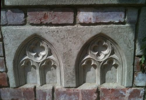 Gothic folly double half wall panel