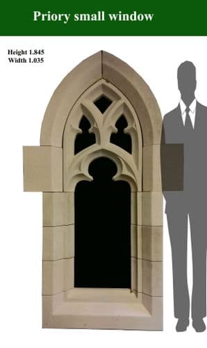 Priory small Gothic arch window