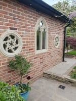 Round Gothic Ghost arch window 60 cm (Free delivery)