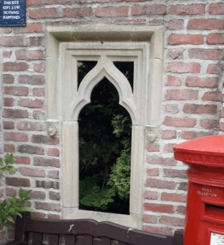 The Gothic College Window single, hooded