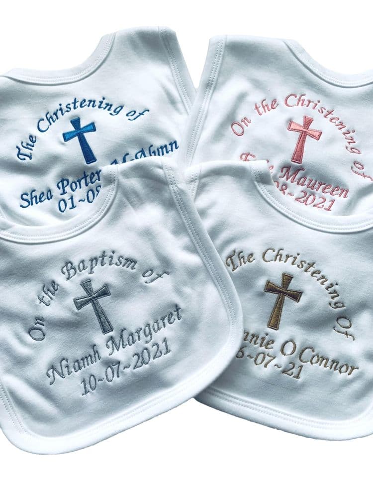 Personalised Christening Bib