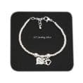 925 Sterling Silver Personalised Pet Name Bracelet with Any Name Engraved | Charming Engraving