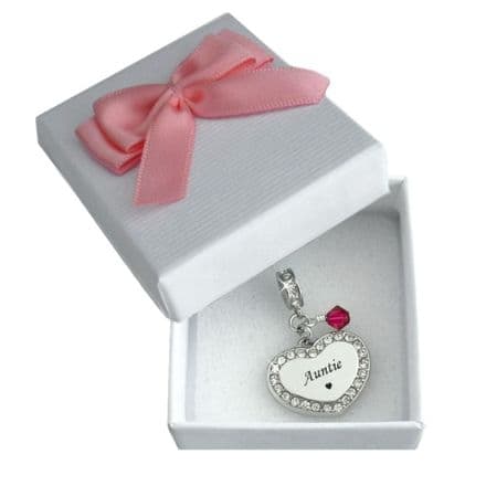 Auntie Charm with Birthstone