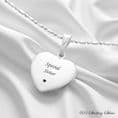 Ball & Link .925 Sterling Silver Necklace Engraved Heart | Charming Engraving