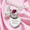 Birthstone Angel Necklace with Engraving | Charming Engraving