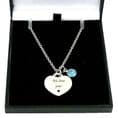 Birthstone Necklace with Engraving in Gift Box  | Charming Engraving