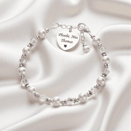 Bracelet for Mum with Children's Names Engraved