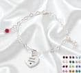 Fantasia Birthstone Bracelet with Engraving | Charming Engraving