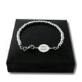 Bracelet with Steel Beads for Man or Boy with Engraving | Charming Engraving
