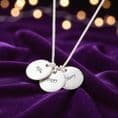 Children's Initials on Real Silver Necklace | Charming Engraving