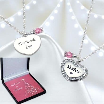 Christmas Birthstone Necklace for Mum, Sister etc