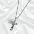 Crucifix Necklace with Personalised Engraving | Charming Engraving