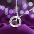 Daughter Necklace with Birthstone Heart | Charming Engraving