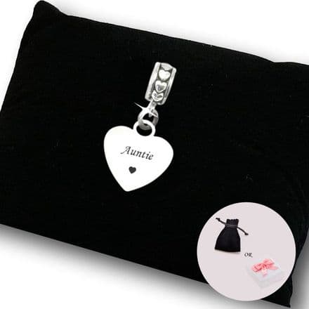 Engraved Auntie Charm for Bracelet