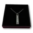 Engraved Bar Necklace for Men, Women, LGBTQ, Pride, Personalised | Charming Engraving