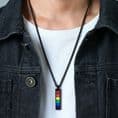 Engraved Bar Necklace for Men, Women, LGBTQ, Pride, Personalised | Charming Engraving