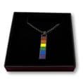 Engraved Bar Necklace for Men, Women, LGBTQ, Pride, Personalised | Charming Engraving