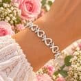 Engraved Bracelet with Photo & Words, Eternal Hearts | Charming Engraving
