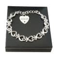 Engraved Bracelet with Photo & Words, Eternal Hearts | Charming Engraving