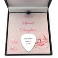 Engraved Guitar Pick on Gift Card for Mum, Sister, Friend etc | Charming Engraving