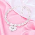 Engraved Heart Bracelet with Silver Beads & Pearls | Charming Engraving