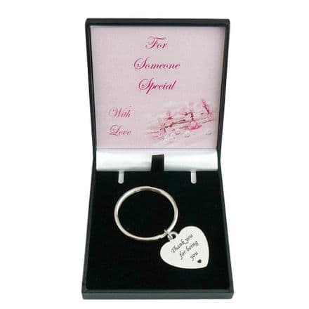 Engraved Keyring for a Woman or Girl in a Special Gift Box