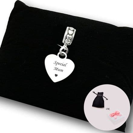 Engraved Mum Charm for Bracelet