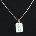 Engraved Necklace for Boys, Silver Chain | Charming Engraving
