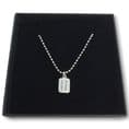 Engraved Necklace for Boys, Steel Ball Chain | Charming Engraving