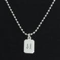 Engraved Necklace for Boys, Steel Ball Chain | Charming Engraving