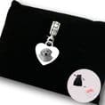 Engraved Photo Charm Heart on Heart Bail | Charming Engraving