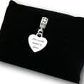 Engraved Photo Charm Heart on Heart Bail | Charming Engraving