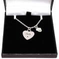 Pet Loss Memorial Gift, Engraved Photo Necklace with Paw Pendant | Charming Engraving