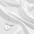 Engraved Silver Beads Necklace | Charming Engraving