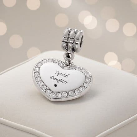 Engraved Special Daughter, Bracelet Charm